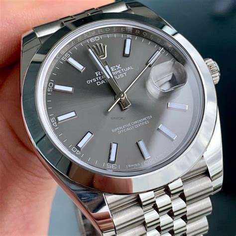 rolex datejust 41 grau jubilee